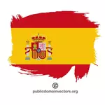 علم إسبانيا الطلاء السكتة الدماغية