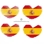 הדגל הספרדי בצורת לב