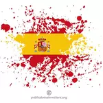العلم الإسباني في رش الطلاء
