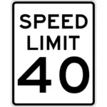 Hastighetsbegränsning 40