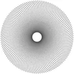 Spiral line circle vector drawing