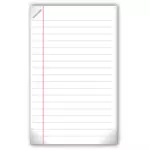 Stapled sheets of paper vector image