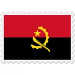 Angolas flagg stempel