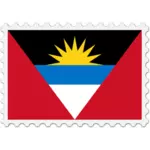 Antigua en Barbuda vlag stempel