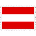 Østerrike flagg stempel