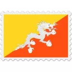 Bhutans flagg bildet