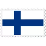 Finland flag stamp