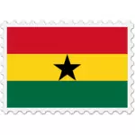 Ghana flagg stempel