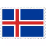 आइसलैंड झंडा स्टाम्प
