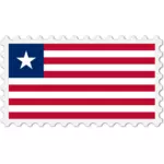 Liberia-Flagge-Stempel