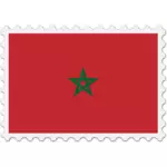 Marocko flagga stämpel