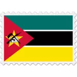Timbre de drapeau Mozambique