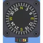 Magnetisch kompas vector afbeelding