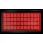 Vermelho LCD monitor vetor clip-art