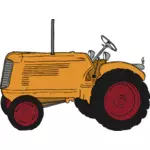 Renkli vintage traktör vektör görüntü