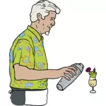 Bartender vector illustration