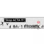 Segno di protesta Stop ACTA