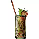 Mansikka mojito cocktail