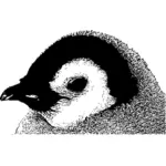 Gambar vektor kepala ayam penguin kaisar