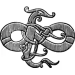 Obrázek stylizovaného hada