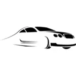 Stylized car silhouette
