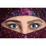 Woman's eyes image