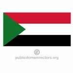 Sudanesische Vektor-flag