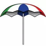 Sommer paraply vector illustrasjon