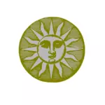 ビンテージ太陽のシンボル