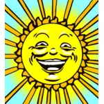 Sun wajah gambar