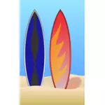 Surfboards vector illustration