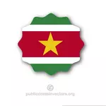 Suriname-Flag Vektorgrafiken