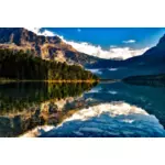 Lago canadiense surrealista