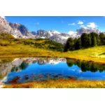 Surreale Italienische Alpen