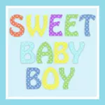 Cartão de bebê menino
