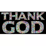 '' Gott sei Dank '' Typografie