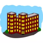 Grafica vectoriala de un bloc de apartamente