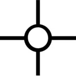 Imagine vectorială de îndreptat vechi simbol sacru
