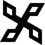 Retro-Symbol silhouette