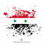 Syyrian lippu musteroiskemuodossa