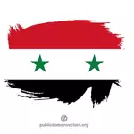Geschilderde vlag van Syrië