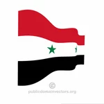 Волнистый флаг Сирии