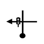 信号走左边的路 TSD 矢量标志