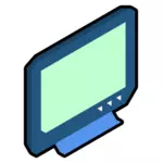 Isometric TV vector drawing