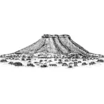 テーブル山ベクトル描画