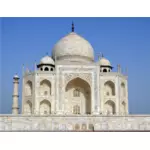 Taj Mahal photorealistic illustration