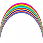 アーチ型の虹のベクター クリップ アート