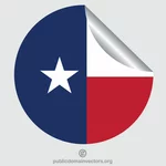 Texas pavilion peeling autocolant