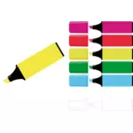 Vector graphics of markers