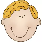 Gele haired mens vector afbeelding